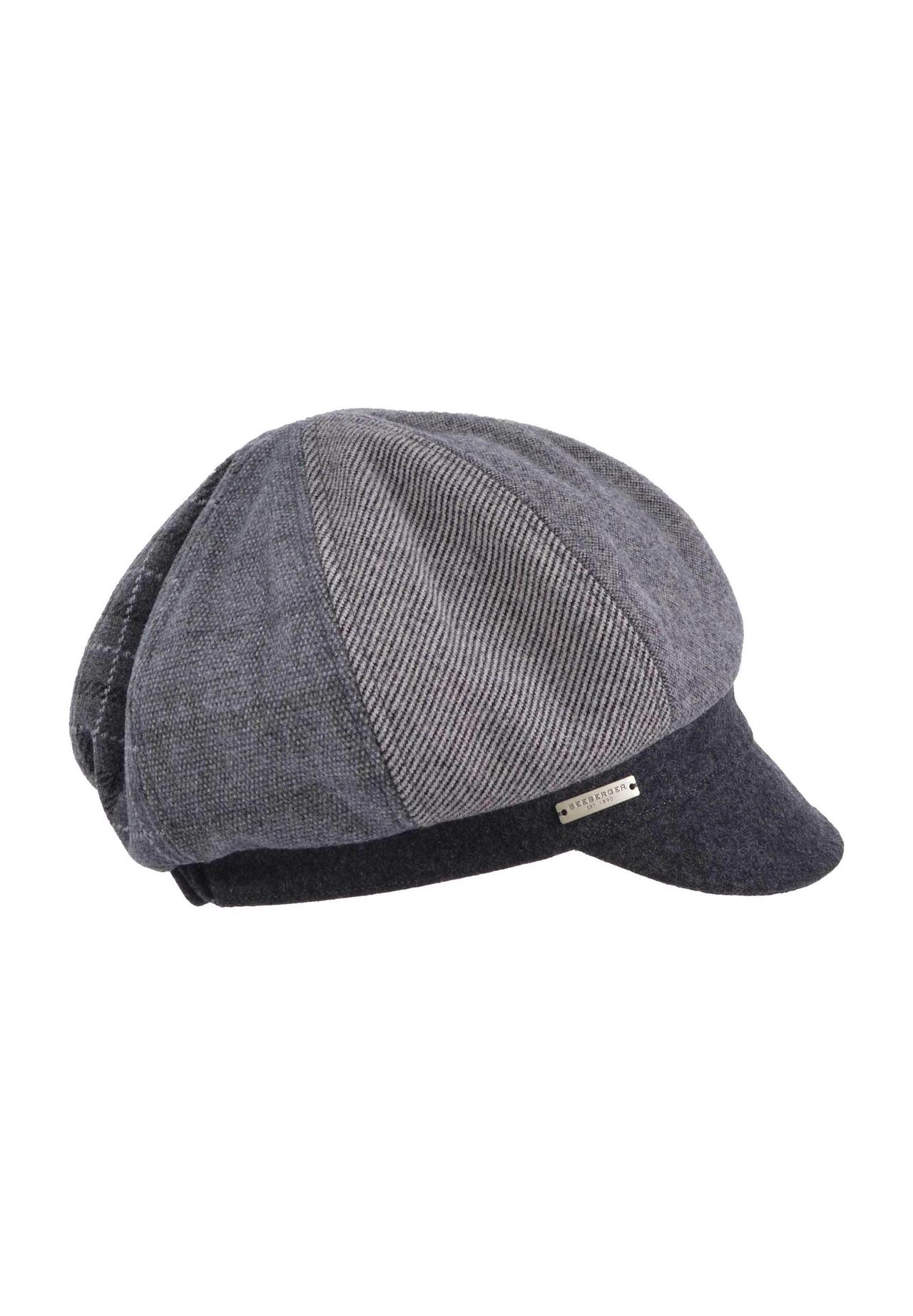 

Кепка Patchwork Newsboy 19540-0 SEEBERGER, цвет Anthrazit/anthrazit