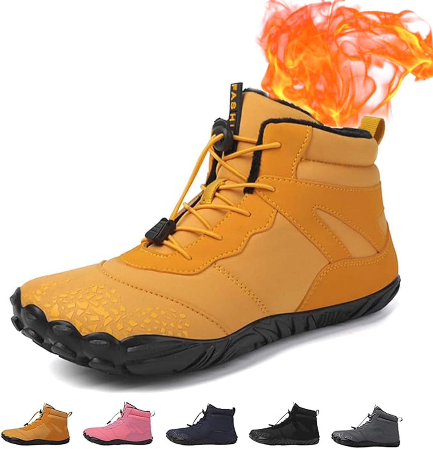 

Водонепроницаемые зимние туфли Giltpeak, удобные ботинки Pro, противоскользящие и водонепроницаемые зимние, для мужчин и женщин, желтый