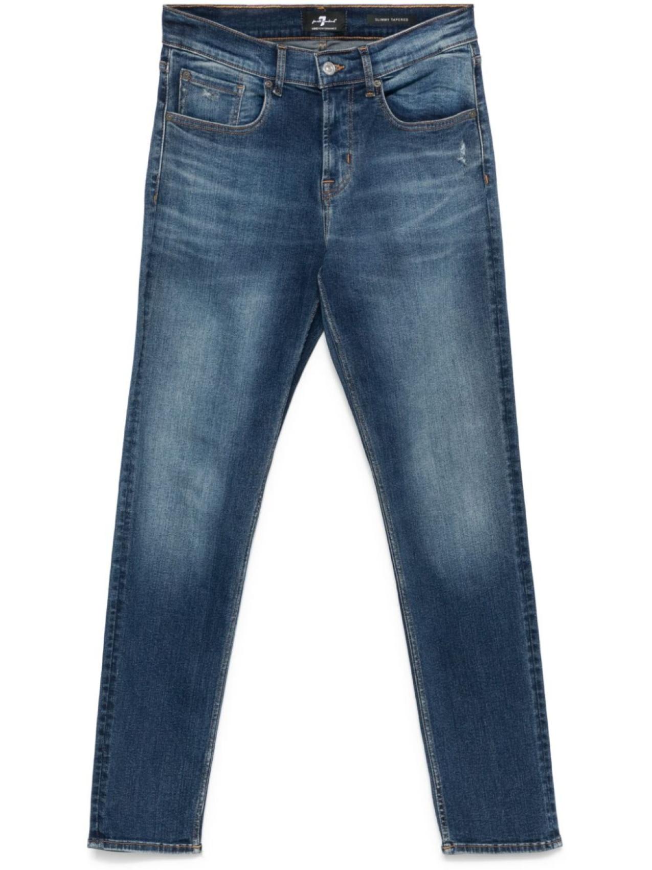 

7 For All Mankind зауженные джинсы Slimmy, синий