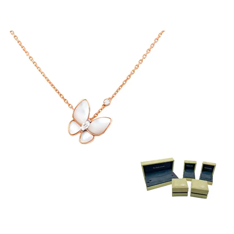 

Две бабочки серия жемчужное ожерелье женское розовое золото Van Cleef & Arpels, розовое золото