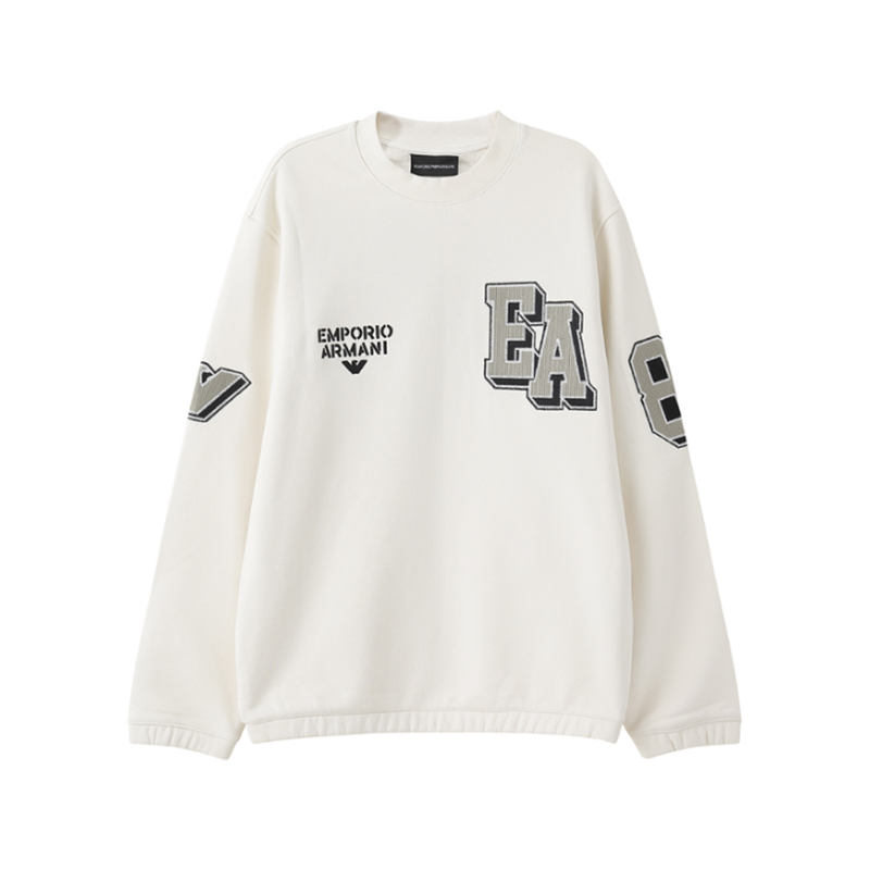 EMPORIO ARMANI Толстовка EA FW24 мужская vanilla white — фото 3