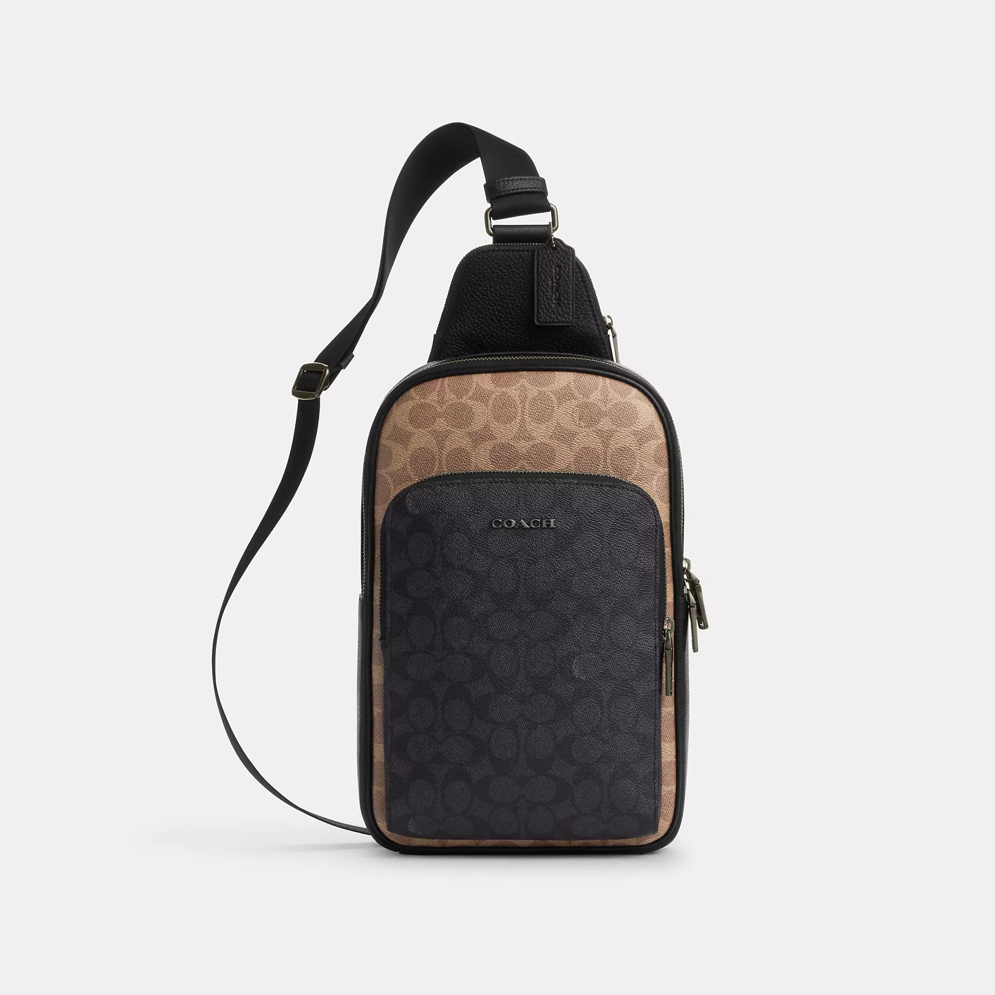 

Coach Outlet Сумка Ethan из брендированной ткани, Tan/Charcoal