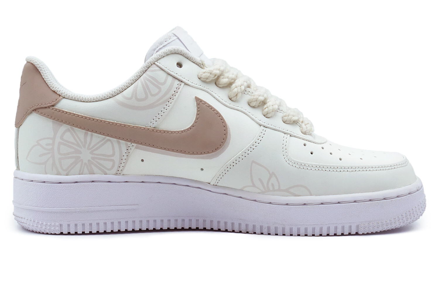 

Кроссовки Nike Air Force 1 Skateboard Shoes Men Low-Top White Brown