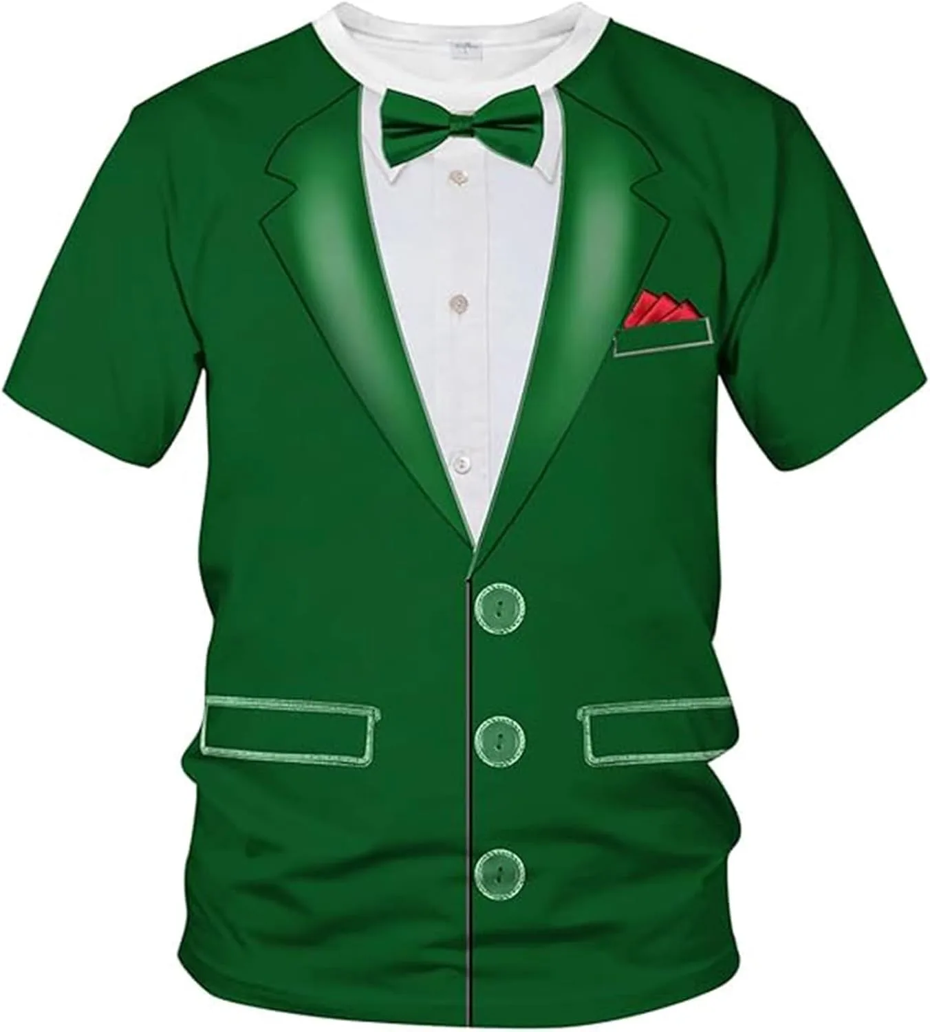 

Мужская футболка Tuxedo с коротким рукавом и карманом Sdeycui