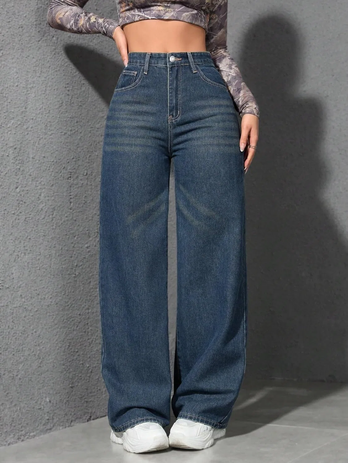 Джинсы Baggy, Dark Wash — фото 3