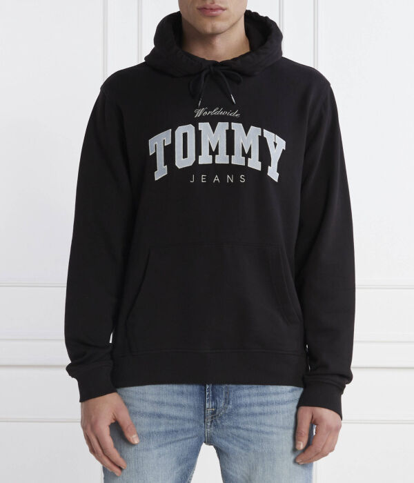 

Толстовка мужская Tommy Jeans с принтом, черный