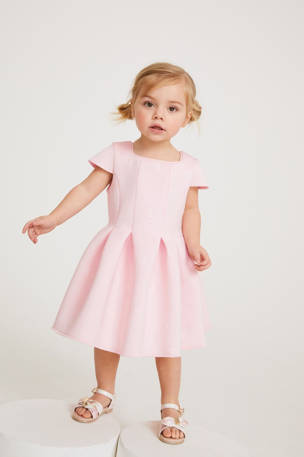 

Платье из ткани скуба с рельефным узором Baker by Ted Baker, розовый