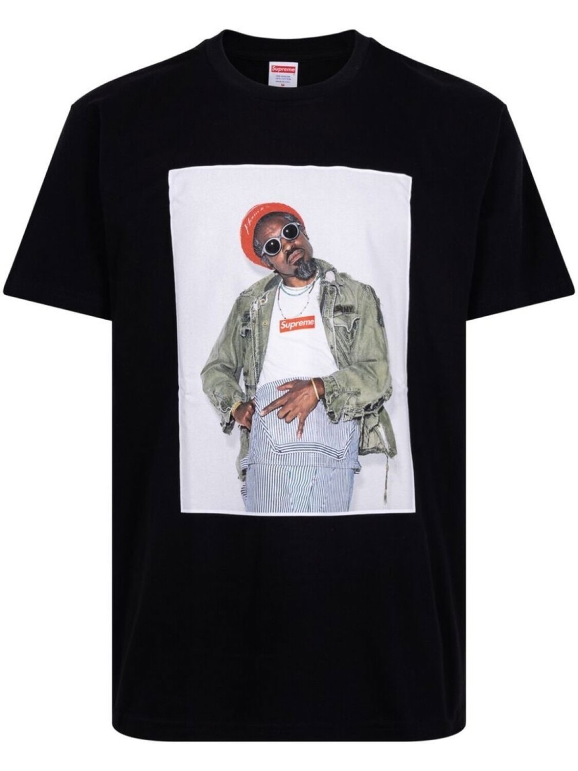 

Supreme футболка Andre 3000 с графичным принтом, черный