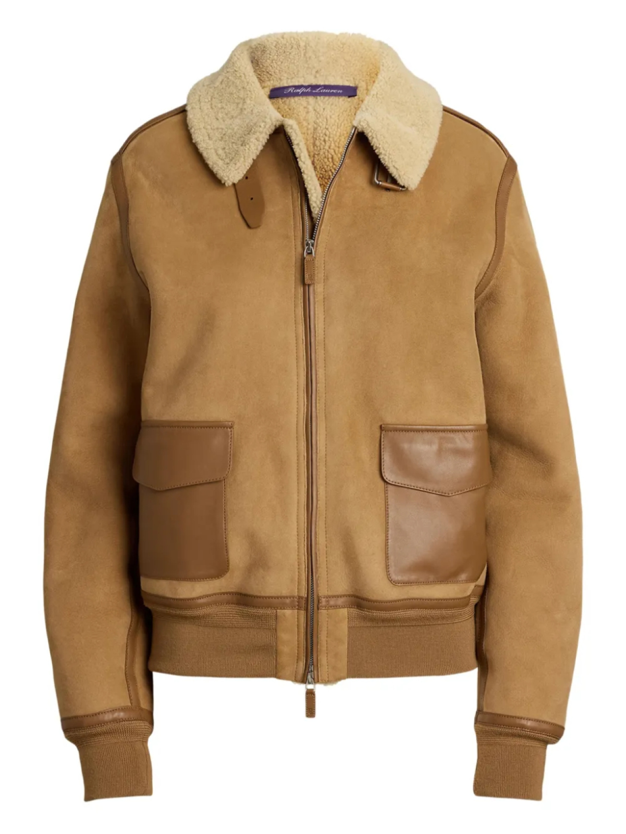 

Ralph Lauren Collection бомбер с воротником из овчины, нейтральный