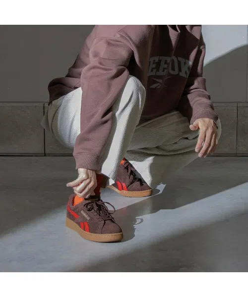 Унисекс кроссовки Reebok Club C Grounds из замши и кожи оливковые — фото 3