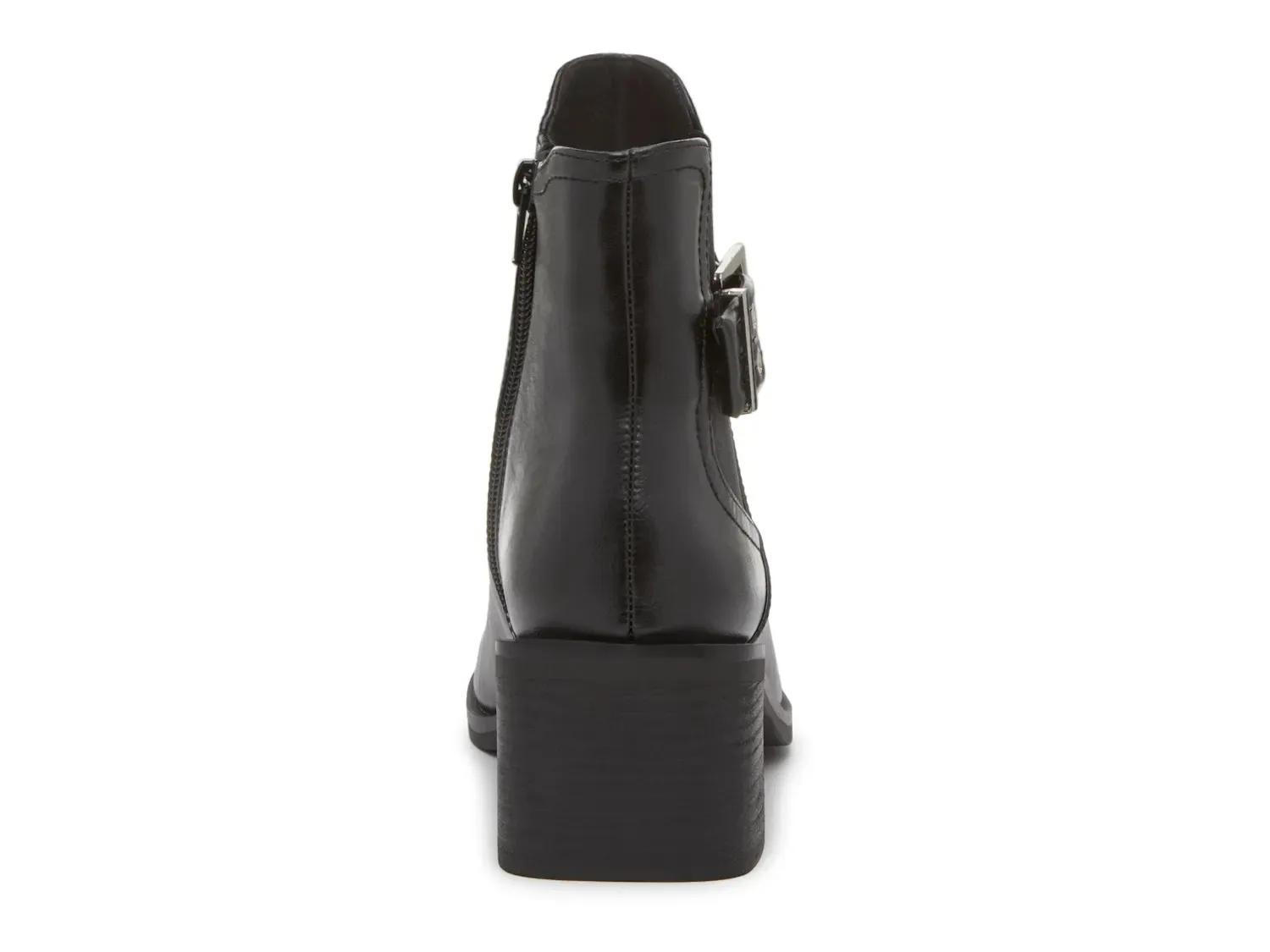 Ботинки женские Steve Madden Treaty на каблуке и с пряжкой, черный — фото 4