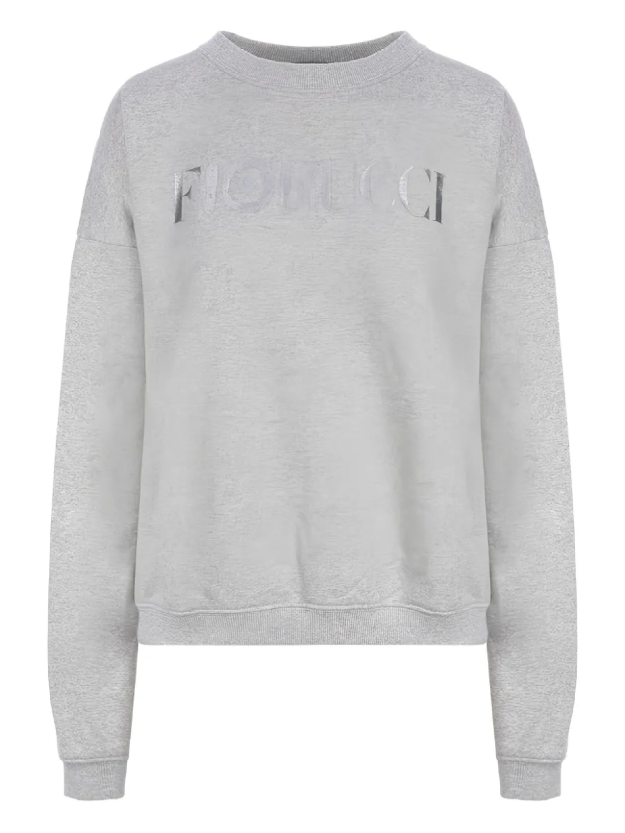 

Толстовка с круглым вырезом и принтом логотипа Fiorucci, серый