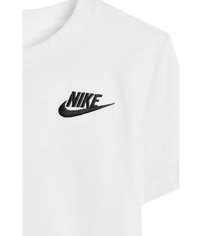 Футболка хлопковая Club T-Shirt Nike Kids, White — фото 3