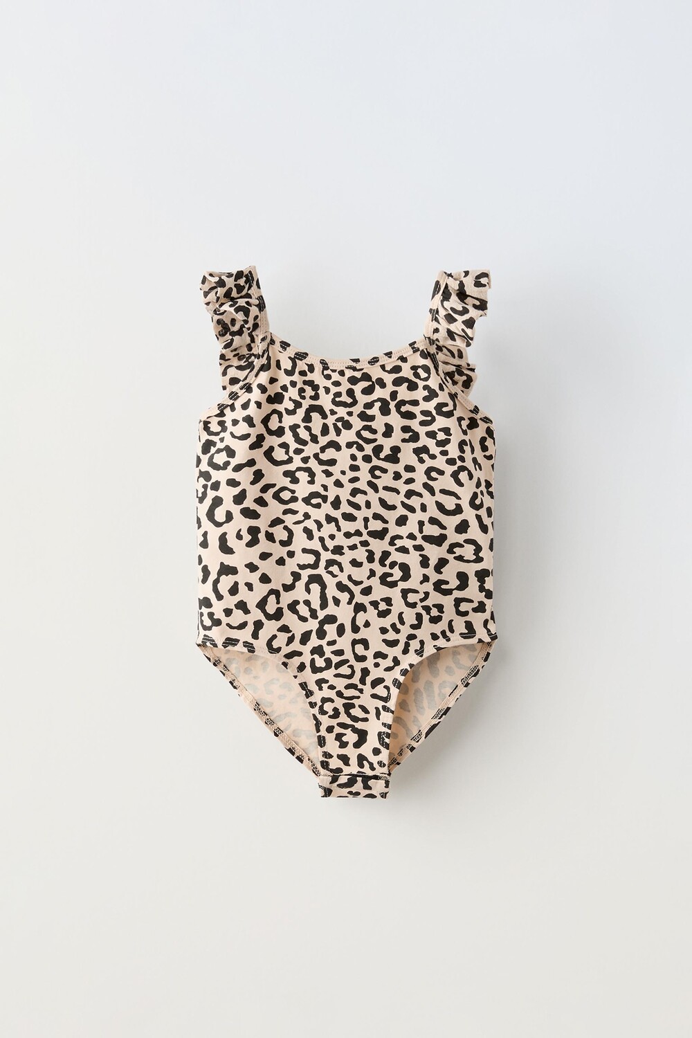 

Боди с животным принтом ZARA, цвет leopard