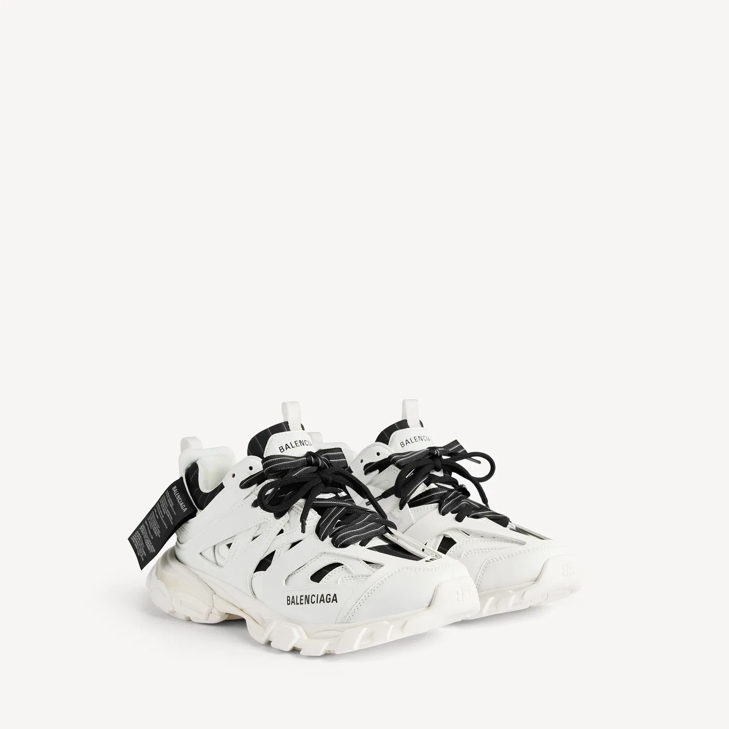 Мужские кроссовки Track Shirt Sneaker белого цвета BALENCIAGA, белый — фото 2
