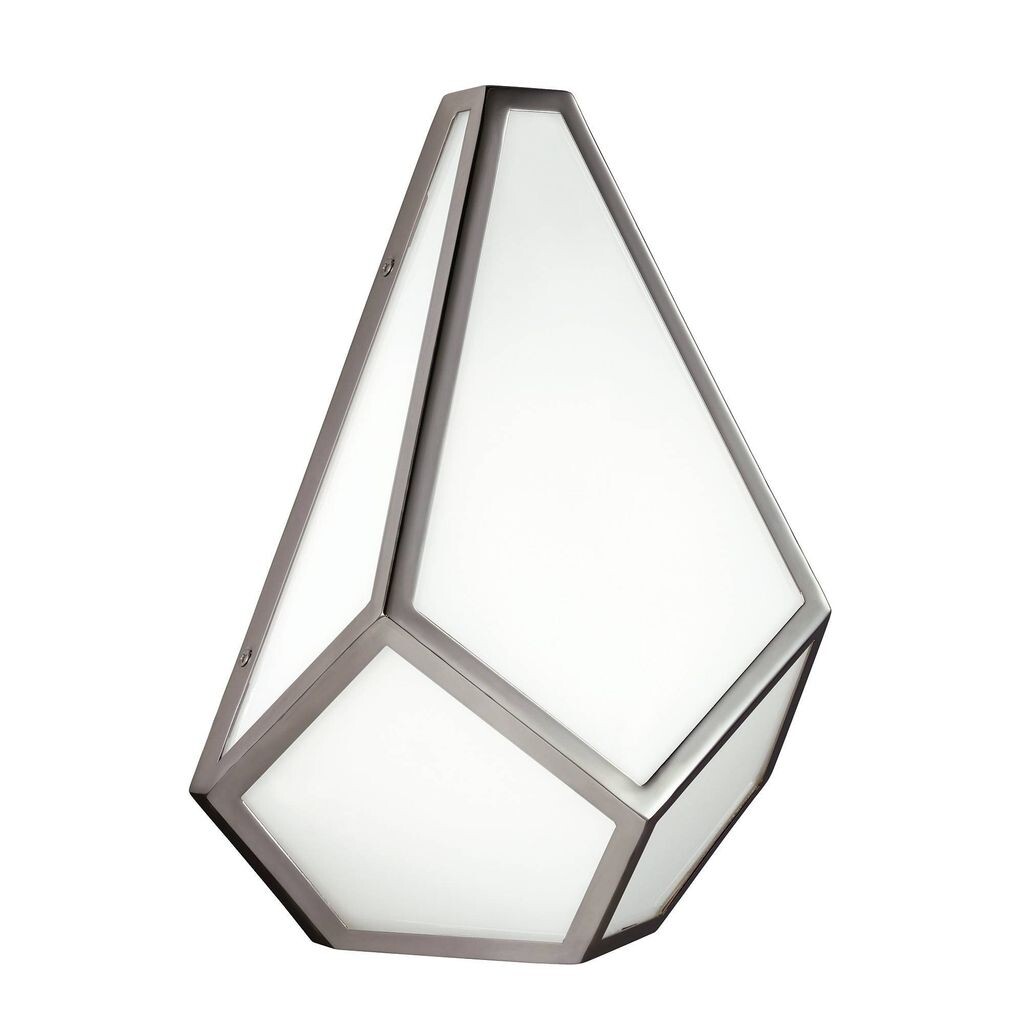 

Настенный светильник Diamond, полированный никель и опаловое стекло. Elstead Lighting