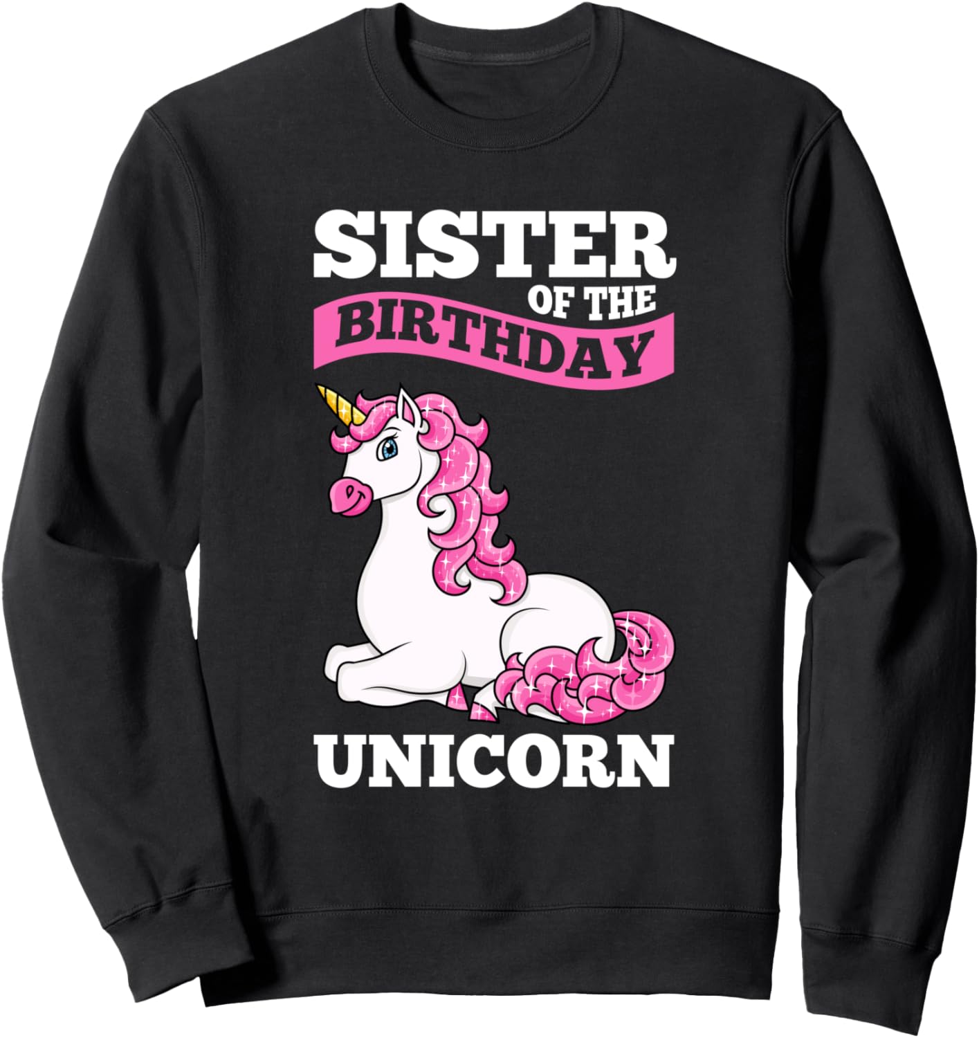 

Толстовка «Сестра именинницы-единорога» Brother Sister Of Brother Gifts, черный
