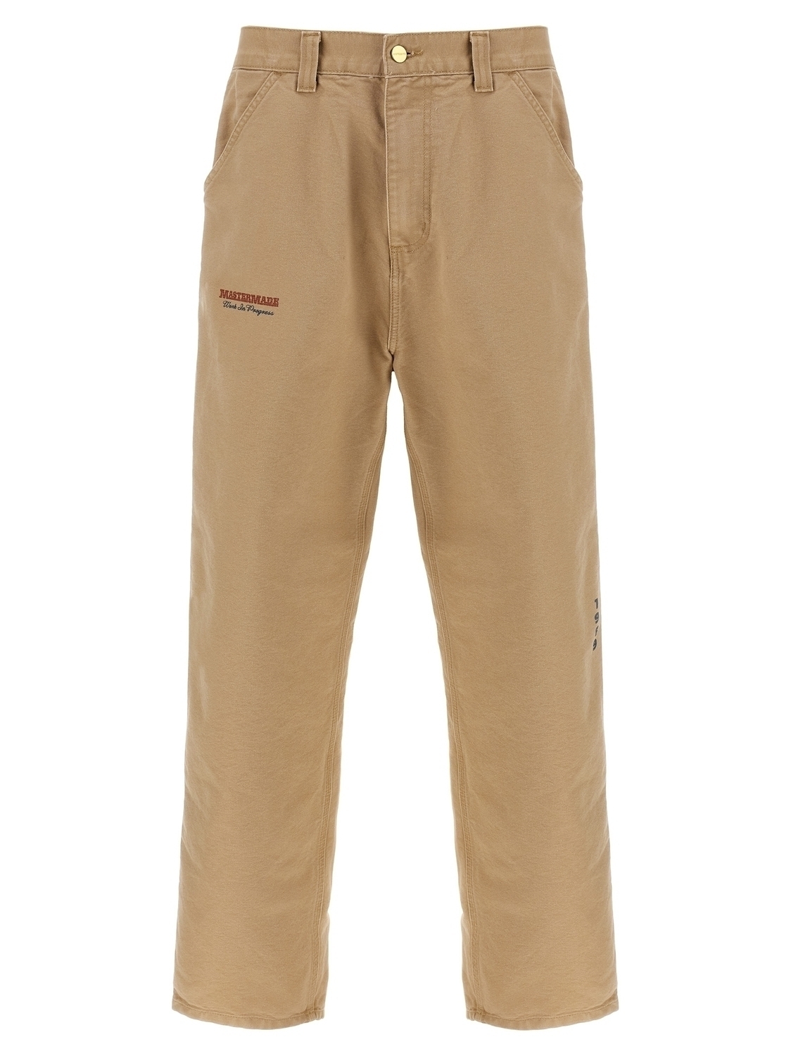 

Брюки 'Single Knee Graphic' CARHARTT WIP, бежевый