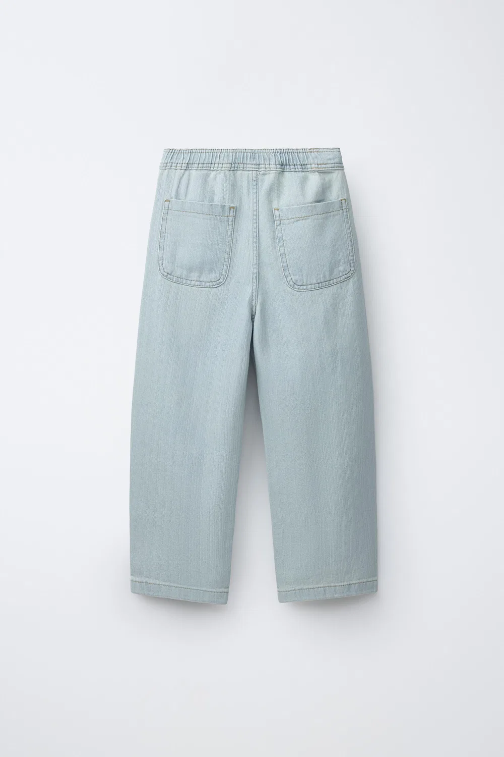 Жаккардовые джинсы в форме воздушного шара ZARA, Blue — фото 2