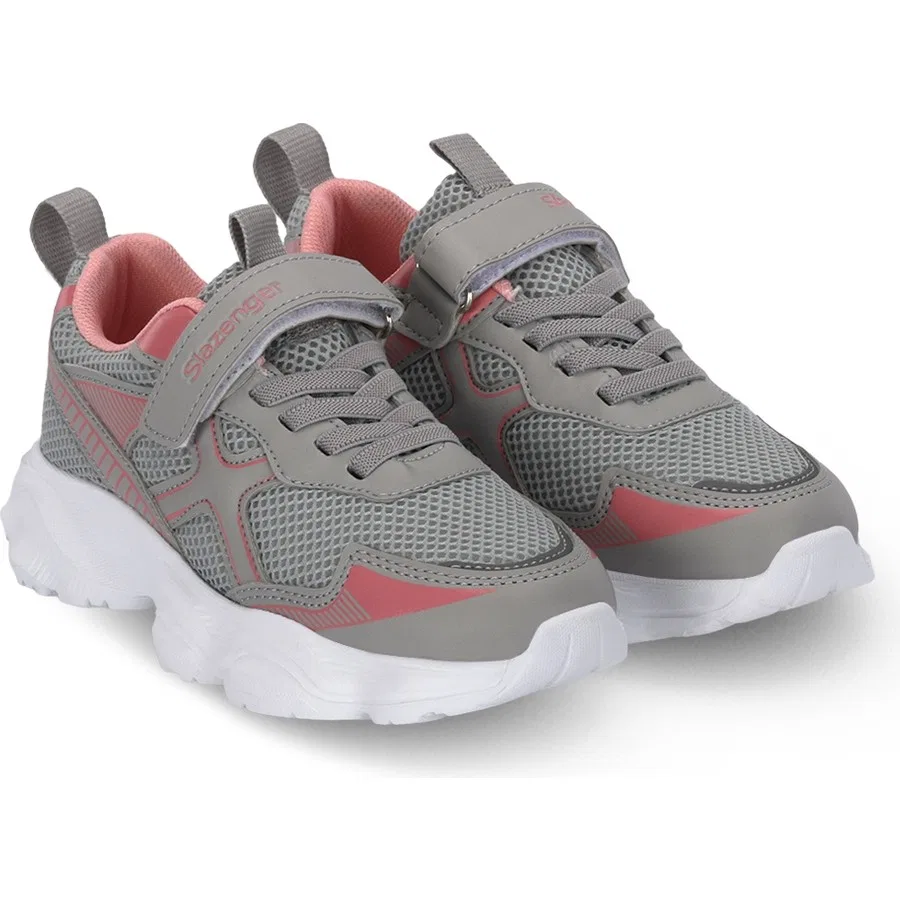 Детские спортивные туфли с липучкой Fast Track I Slazenger, Черно-розовый — фото 2