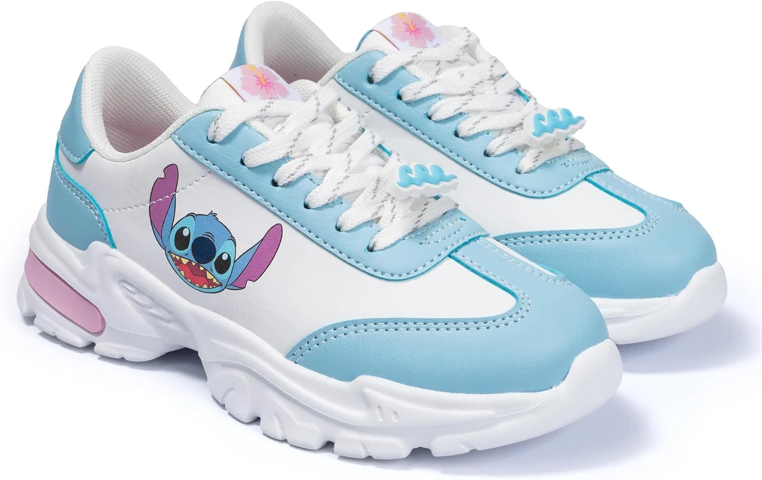 Детские кроссовки с принтом Lilo & Stitch Disney, Blue — фото 2