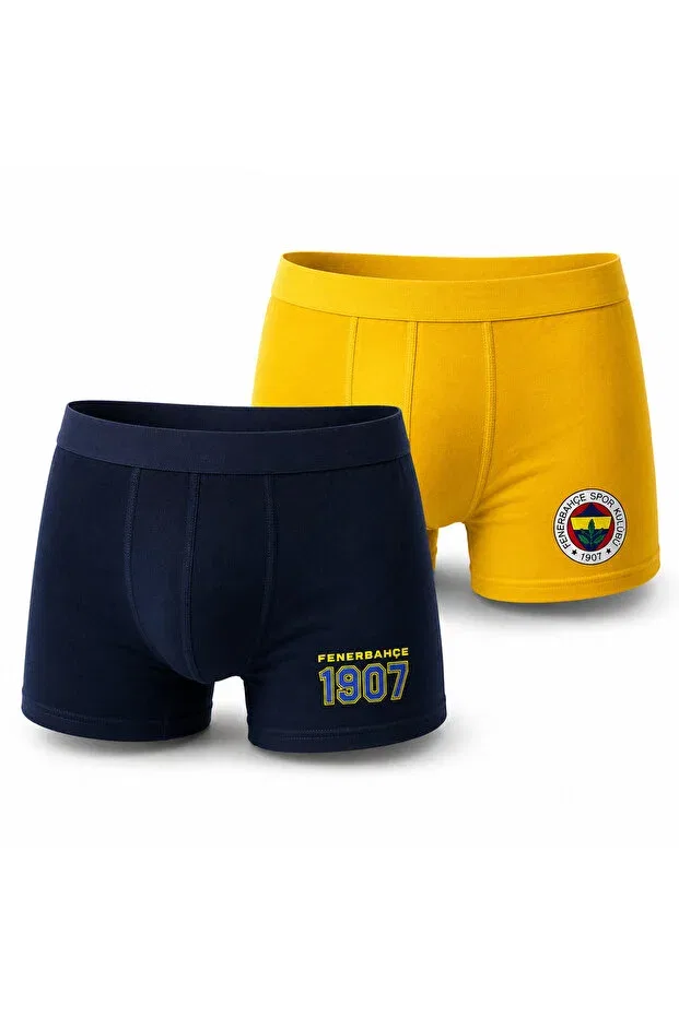 Детские боксеры для мальчиков хлопковые комплект 2 шт Licensed Fenerbahçe, Navy Blue