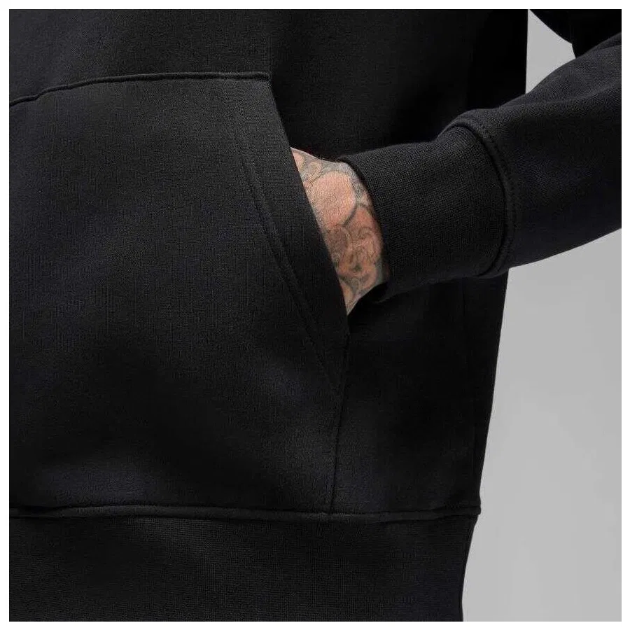 Свитшот мужской с капюшоном и флисовой подкладкой MJ Fleece Pullover Nike, Черный — фото 2