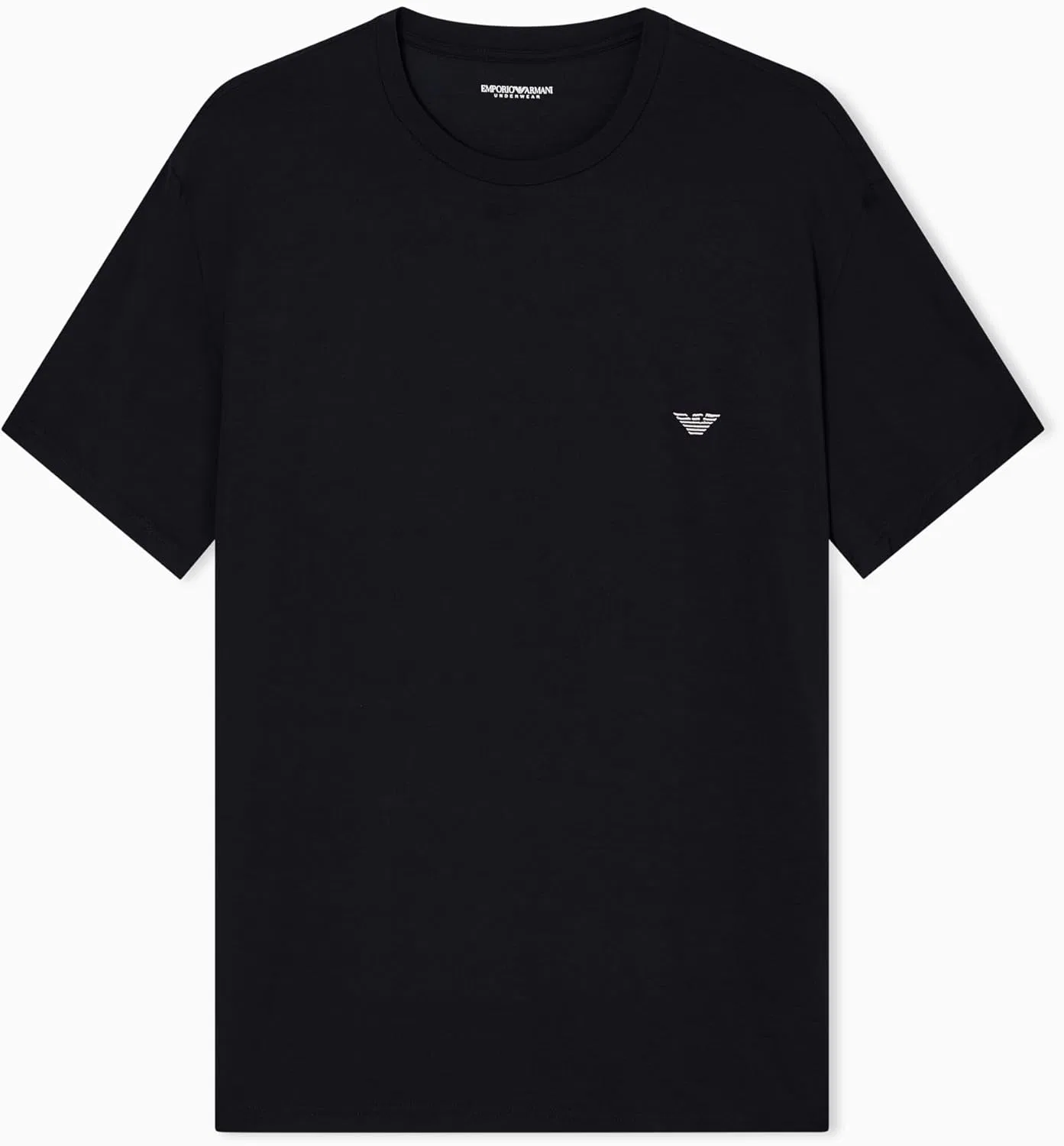 Мужская облегающая футболка Soft Modal Emporio Armani, Black