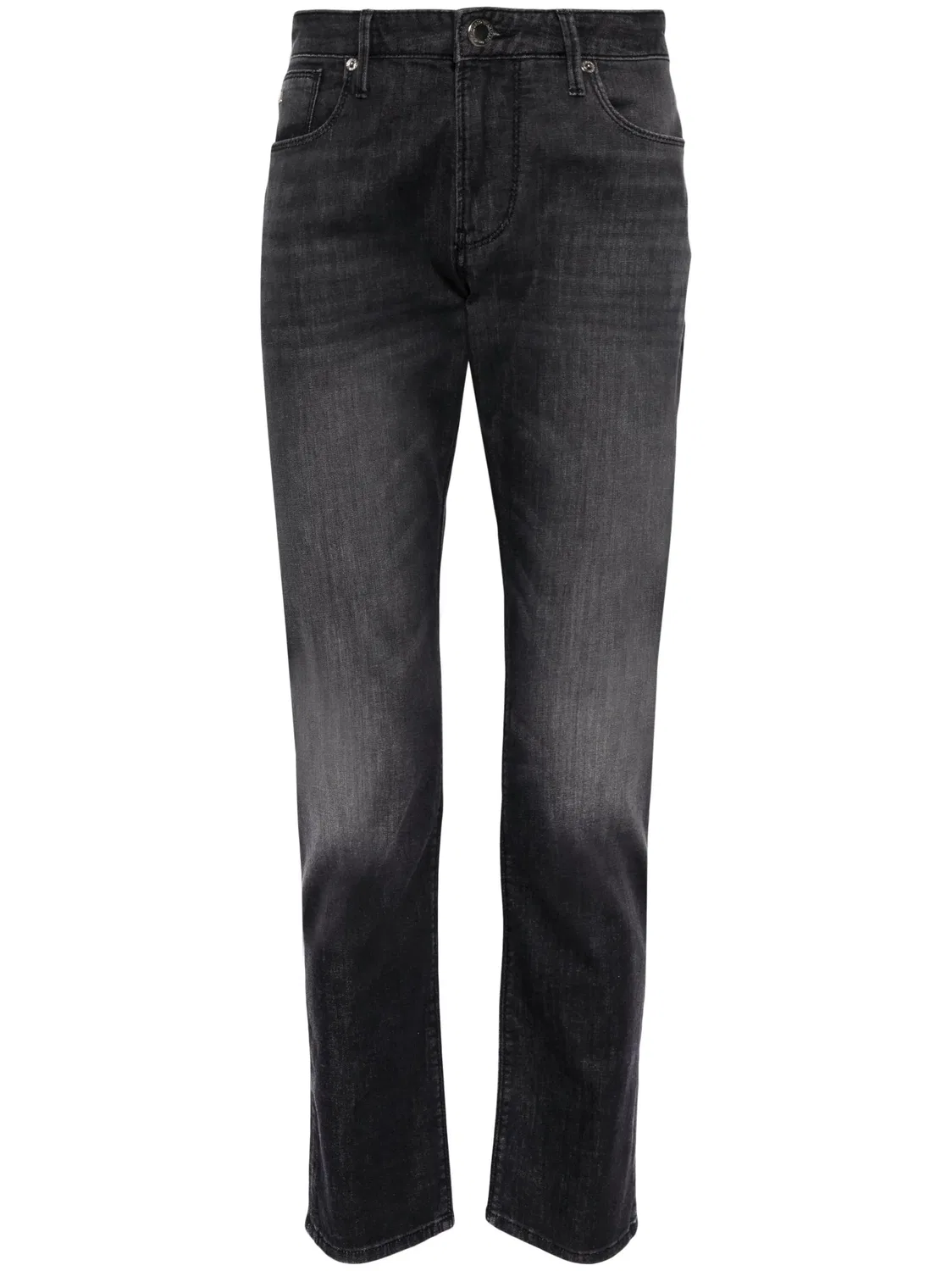 Джинсы Slim-Fit средней посадки Emporio Armani, темно-серый