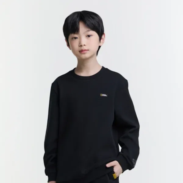 Свитшот с логотипом, K255Usw920 National Geographic Kids, угольно-черный