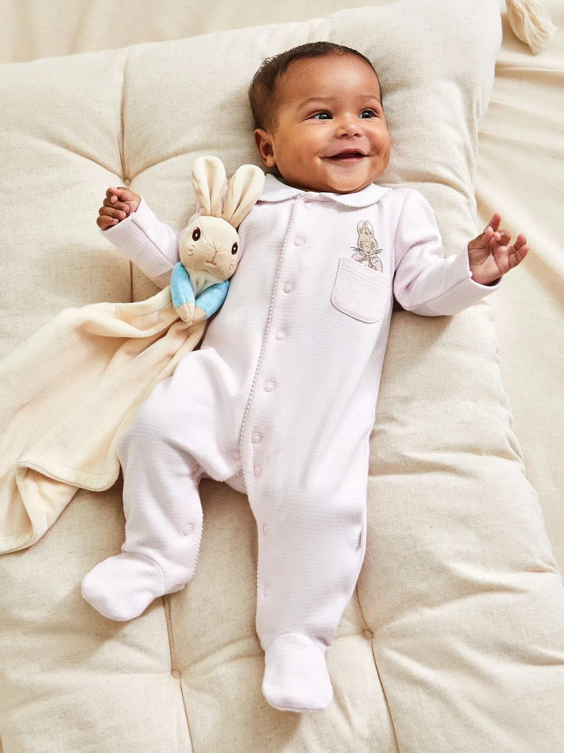 Комбинезон Flopsy Bunny Sleepsuit JoJo Maman Bébé, розовый