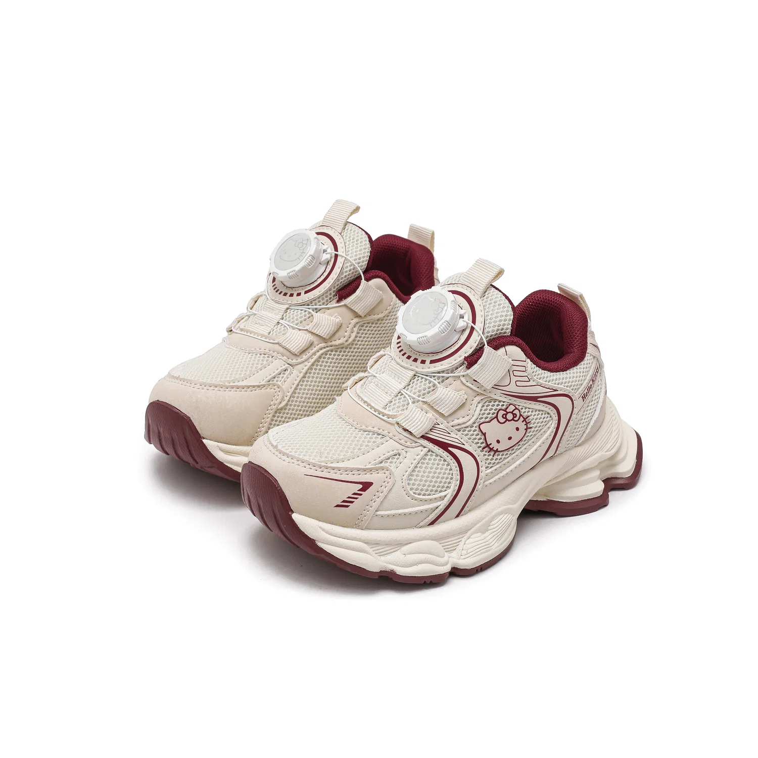 Детские кеды с принтом Sanrio, Beige Burgundy — фото 3