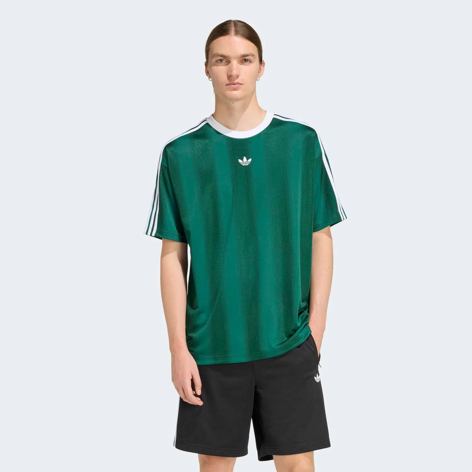 Мужская футболка с принтом Jacquard Adidas Originals, Collegiate Green