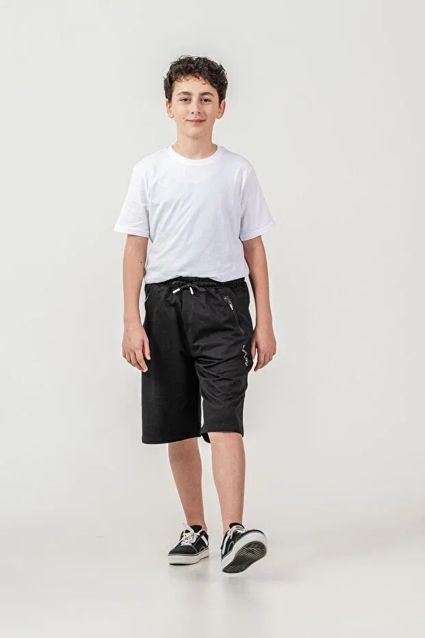 Детские шорты для мальчиков с принтом Mışıl Kids, Black