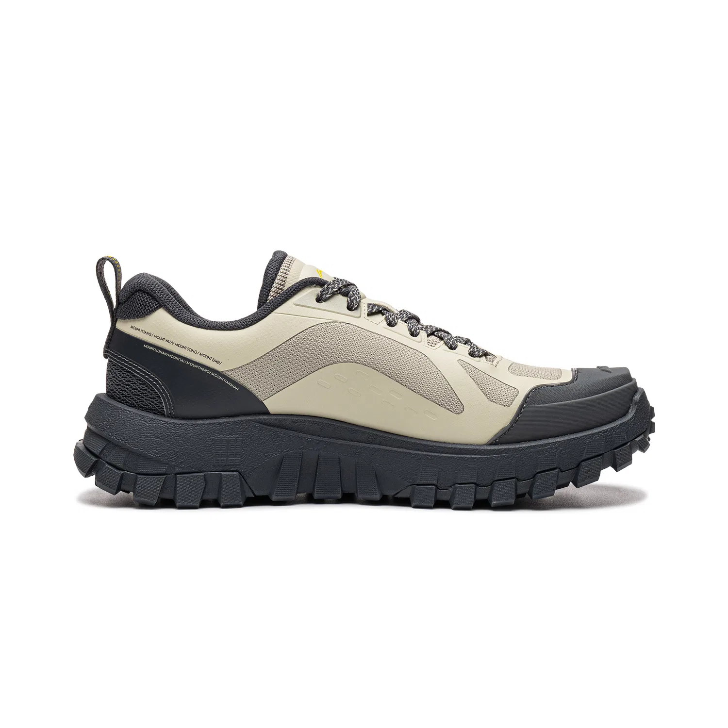 Детские спортивные кроссовки с низким верхом Li-Ning Outdoor CF Tracing, Oat Gray/Ebony Black — фото 3