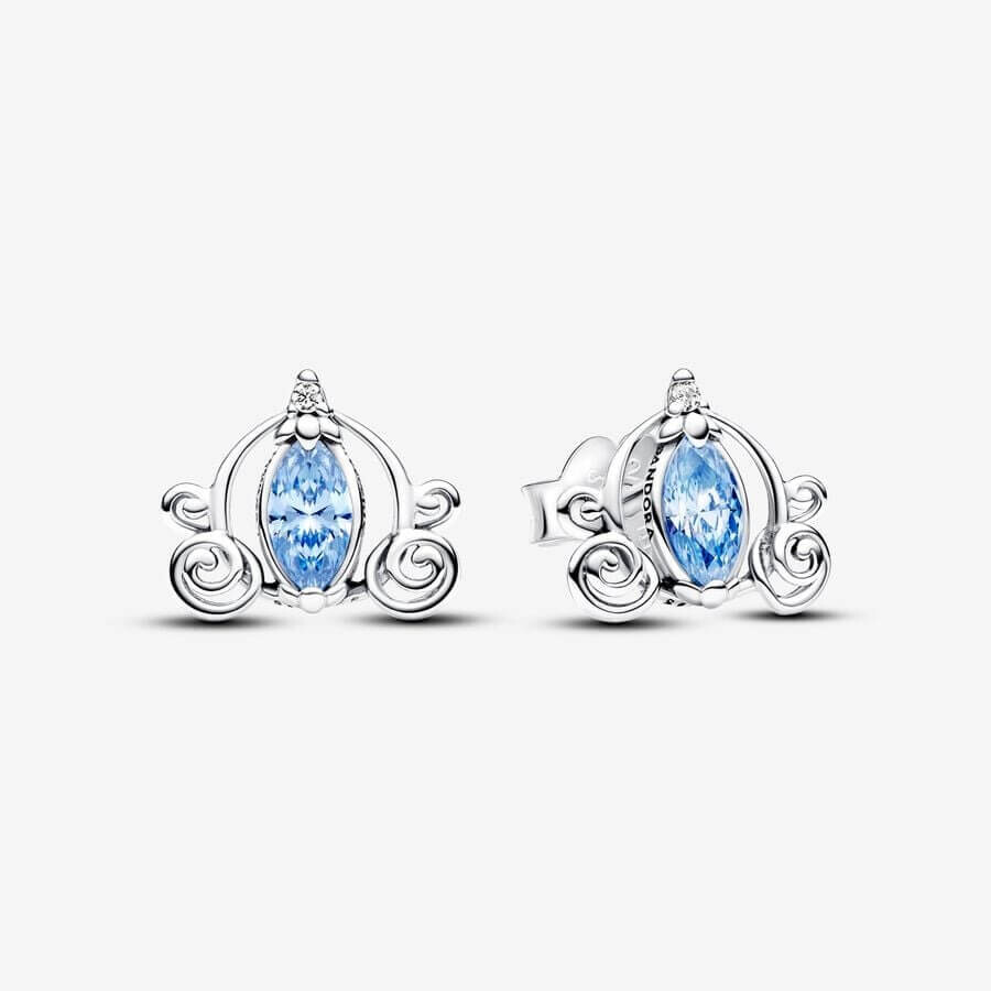 

Серьги-гвоздики Pandora x Disney Cinderella's Carriage, серебро