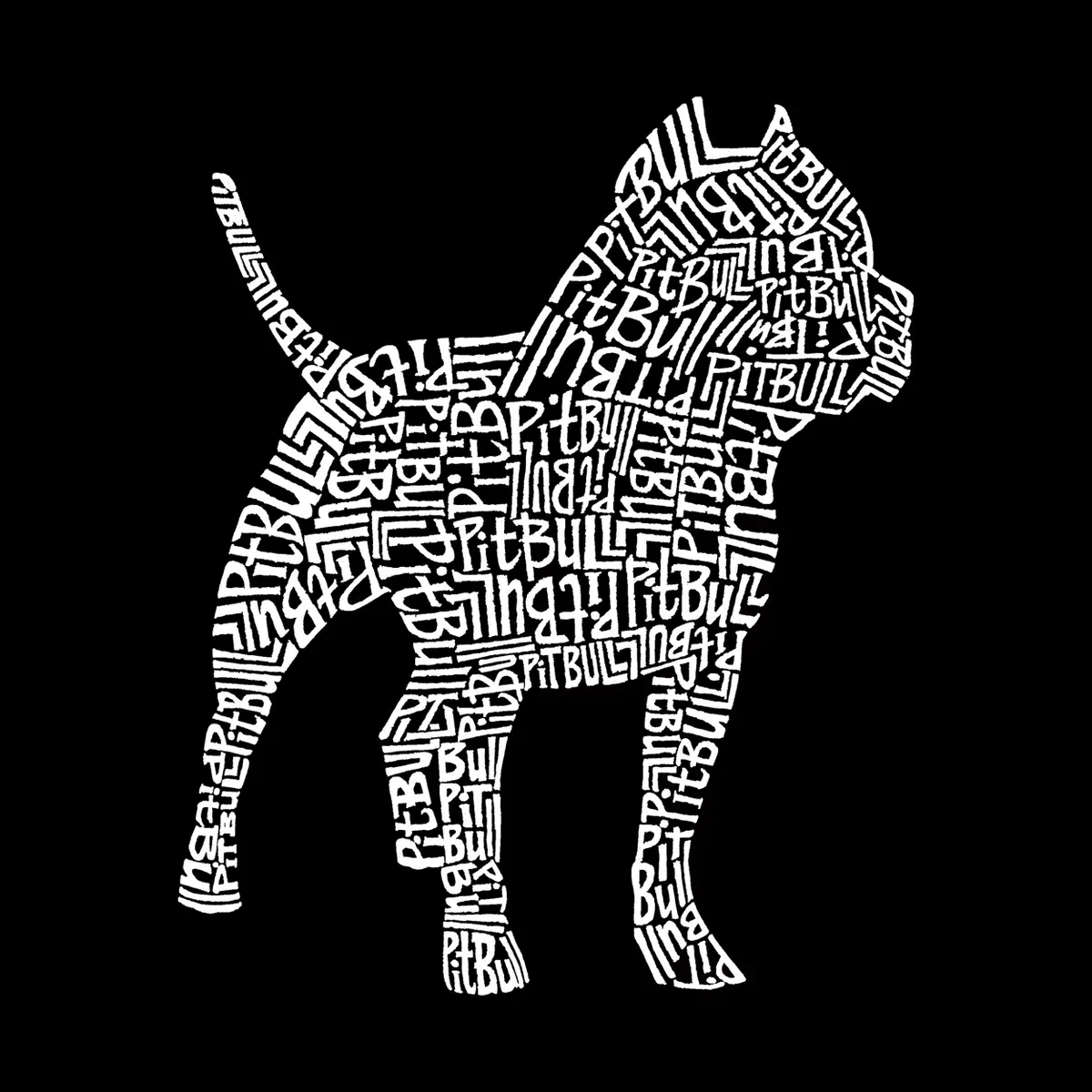 Детское худи для девочек с принтом Pitbull LA Pop Art, Черный — фото 2