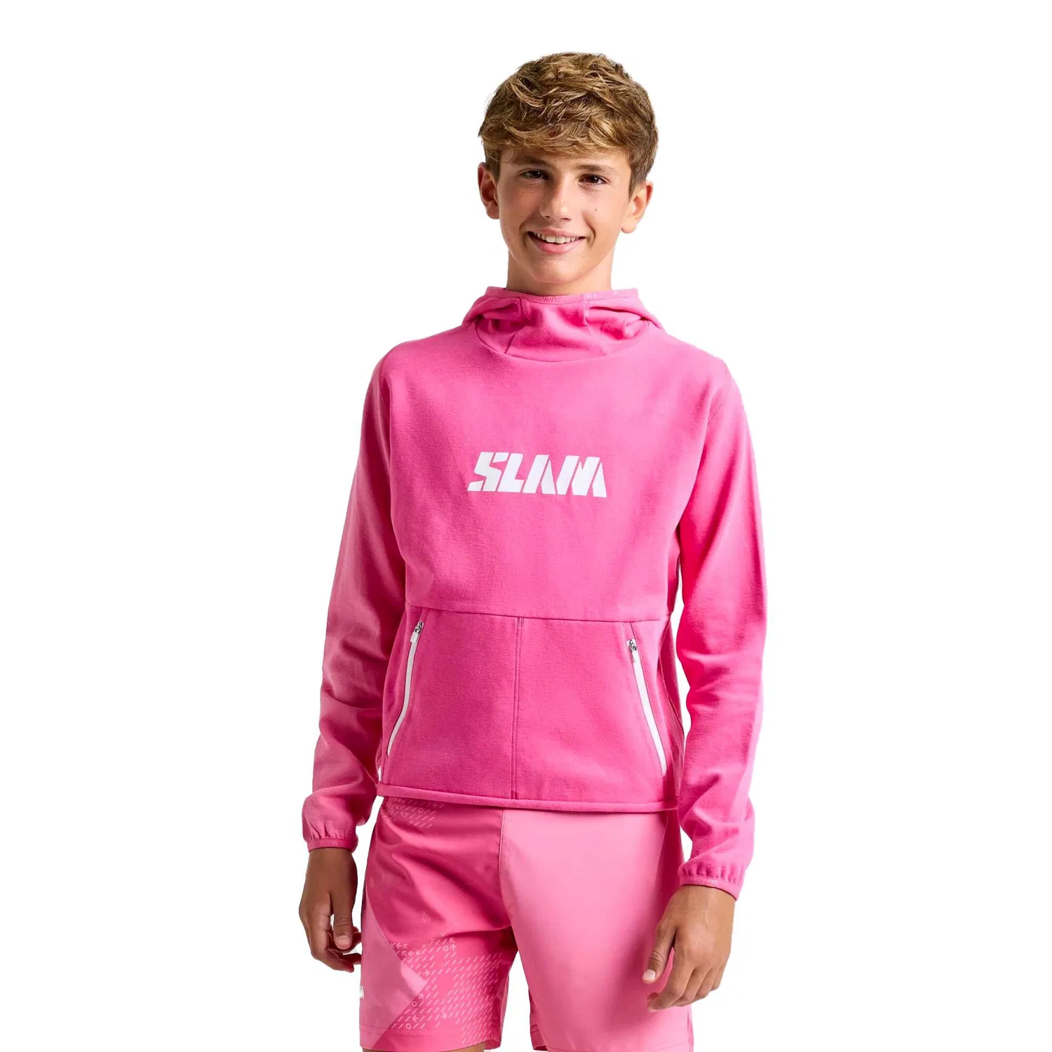 Детское худи с капюшоном Slam Graphic Jr Hoodie Slam, Hydrangea Pink