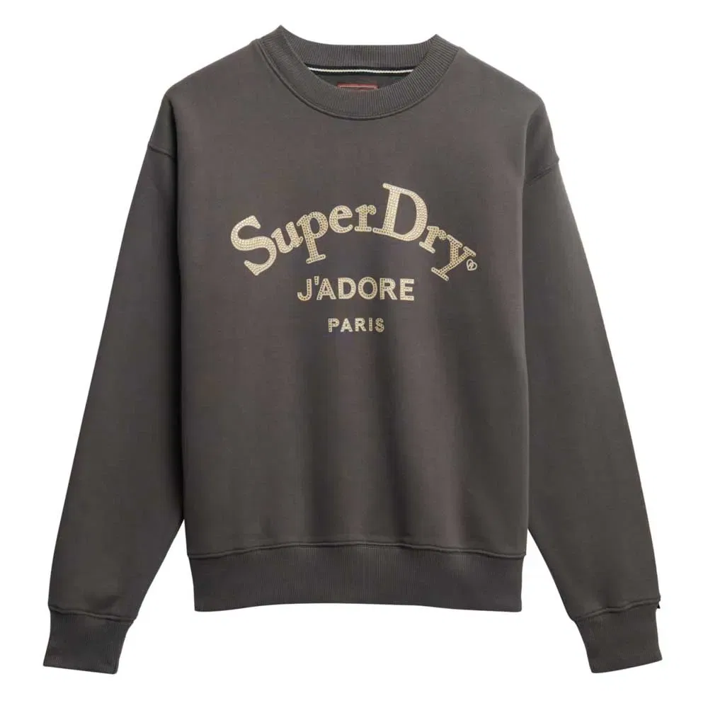 Худи свободного кроя Superdry Brand Mark Loose Fit Superdry, серый