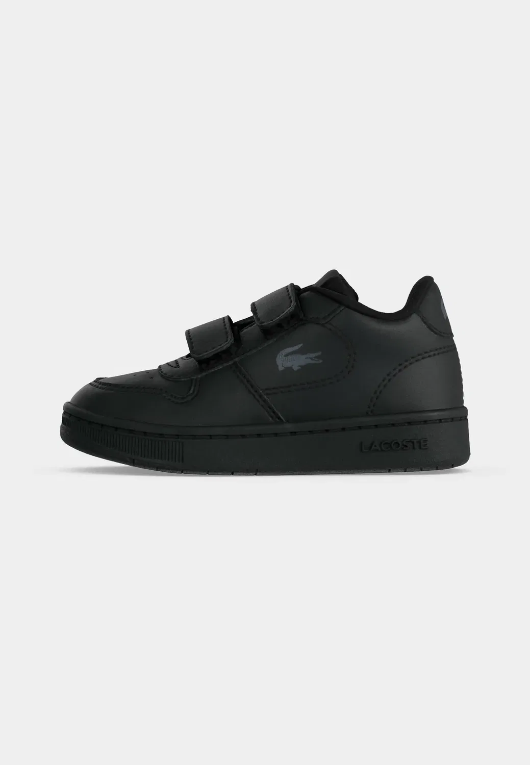 Детские кроссовки на липучках, унисекс Lacoste, Black — фото 2