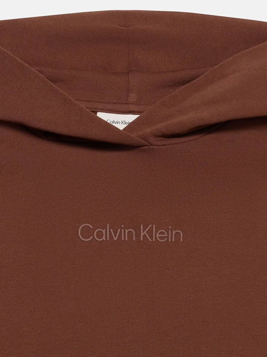 Толстовка Calvin Klein Jeans темно-коричневого цвета — фото 3