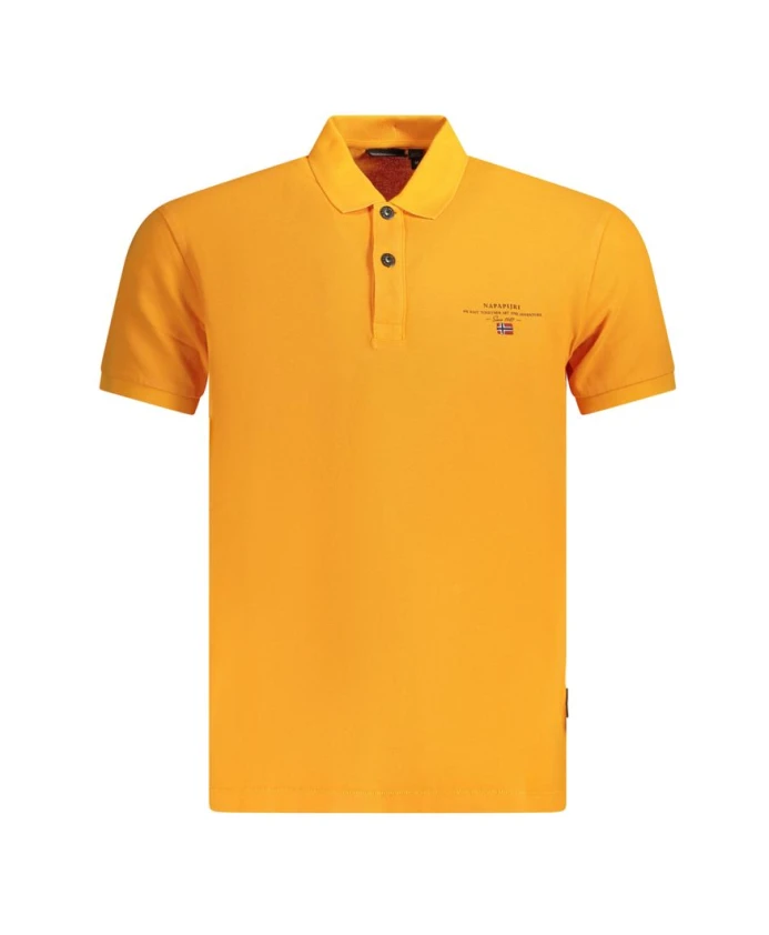 

Рубашка-Поло с изысканной вышивкой и ненавязчивым принтом. Napapijri, оранжевый