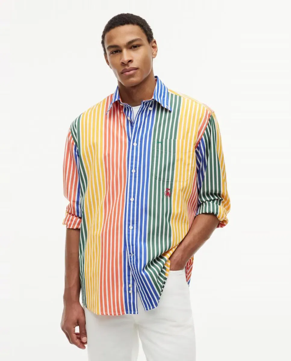 Мужская рубашка из поплина с принтом Tommy Hilfiger, Multicolor