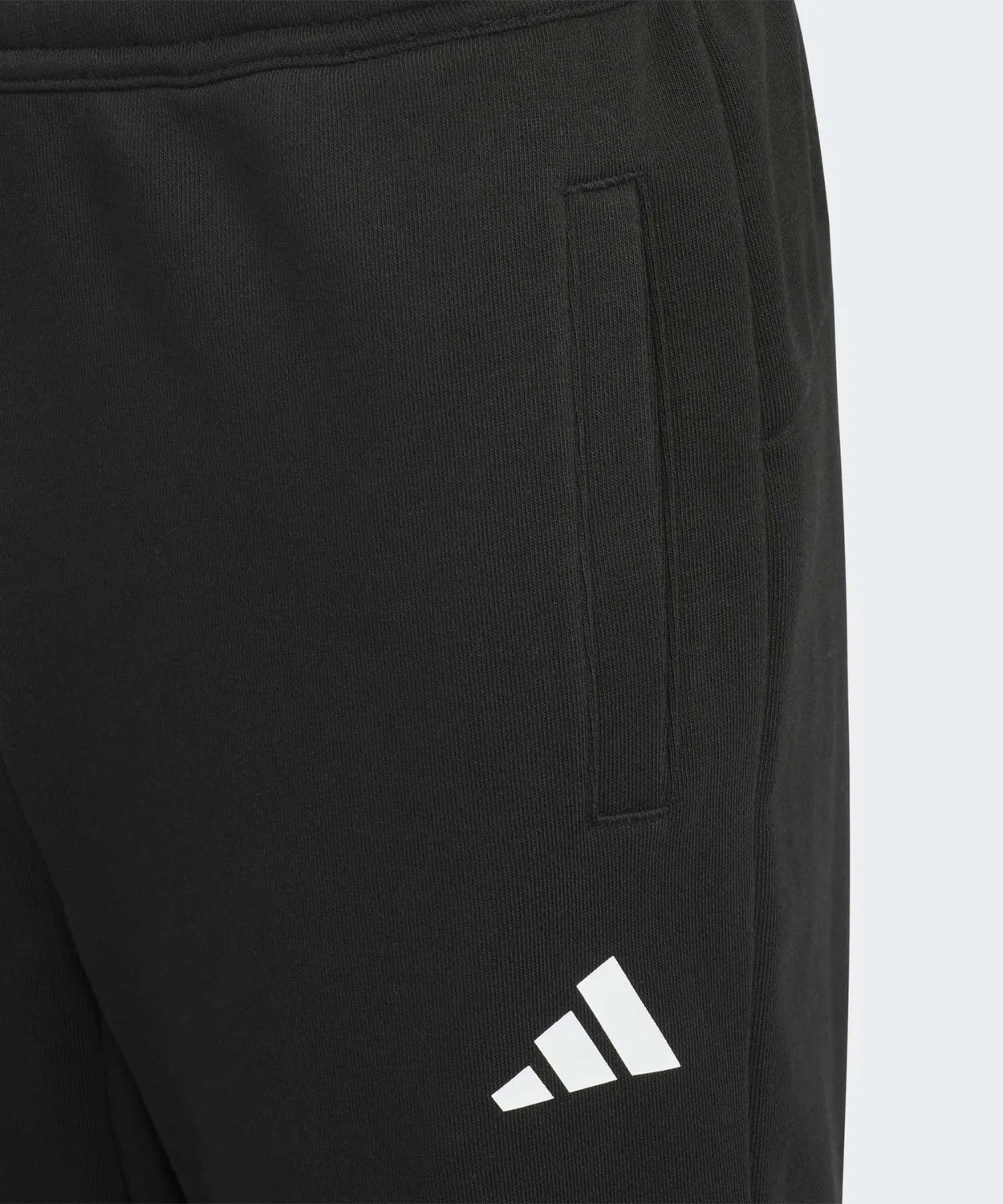 Детские штаны Adidas Wording Pack French Terry с манжетами, Черный — фото 3