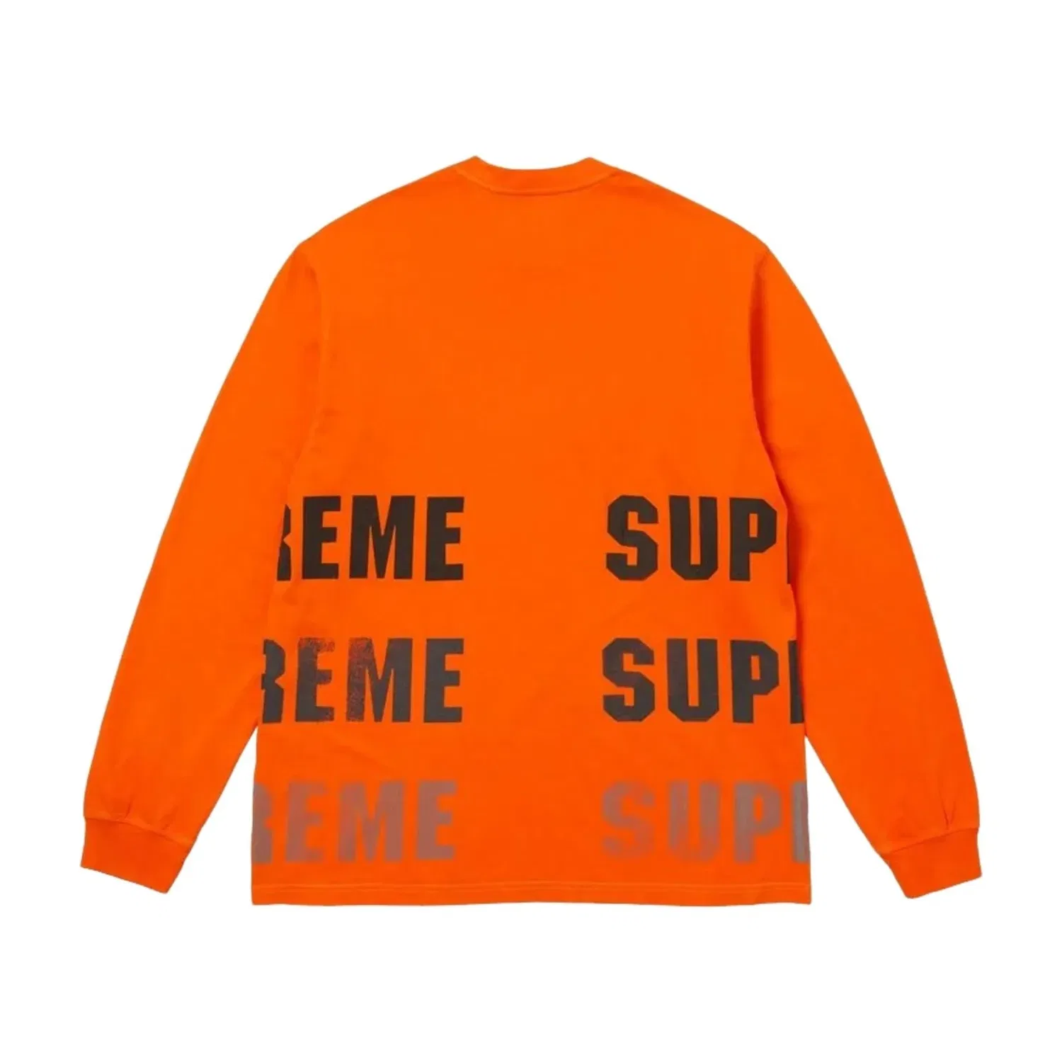 Мужская футболка FW26 Reflective L/S T-Shirt 'Orange' Supreme, оранжевый — фото 2