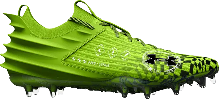 

Бутсы Under Armour Blur Smoke 2.0 MC LE AA Lime Surge, зеленый