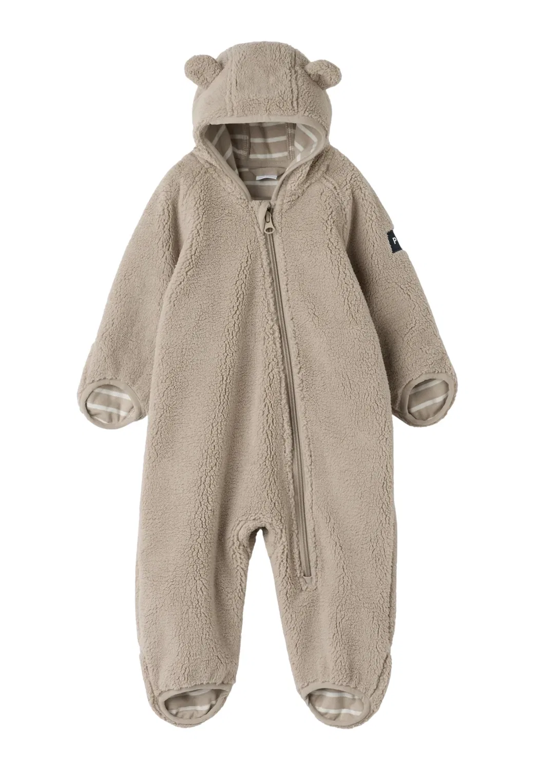 Ветрозащитный флисовый комбинезон унисекс Polarn O. Pyret, Simply Taupe