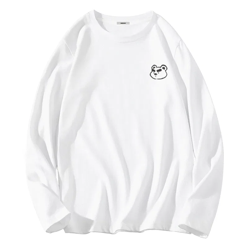 Футболка детская Thick Brow Bear Chest Logo MINISO, Khaki — фото 3