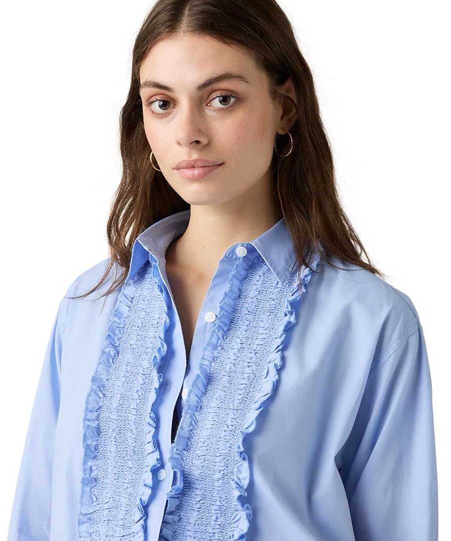 Блузка-рубашка с воротником и длинным рукавом, модель Harlie Levi's, Pick Me Up Navy Blazer — фото 4