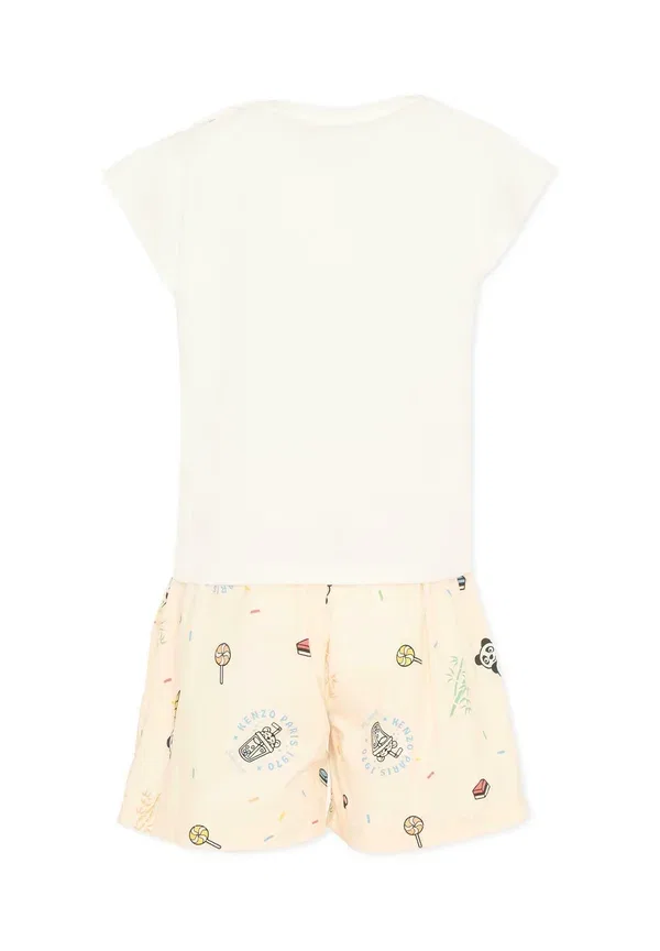 Комплект унисекс - шорты Kenzo Kids, слоновая кость — фото 2